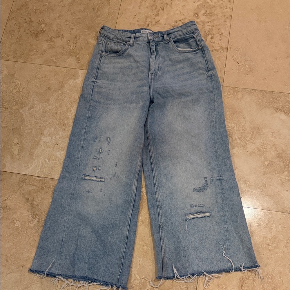 Primark Denim Blue Wide-Leg Jeans